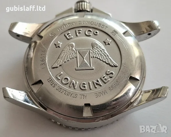 Ръчен часовник Longines HydroConquest Automatic L3.641.4 Черен циферблат 39 мм водолазен часовник, снимка 7 - Мъжки - 55746720
