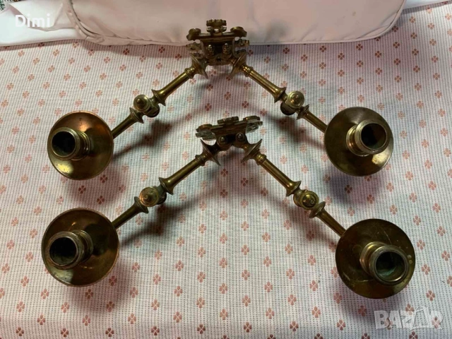 Свещници за пиано - уникално красиви Германия ок. 1840, снимка 2 - Антикварни и старинни предмети - 52367156