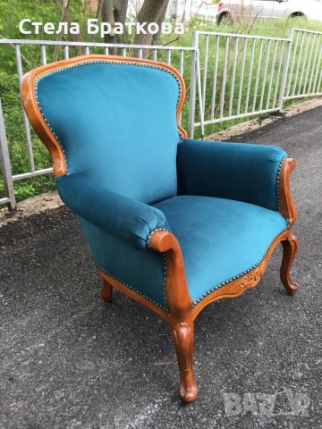 Ретро кресло / претапицирано , снимка 7 - Столове - 36620775