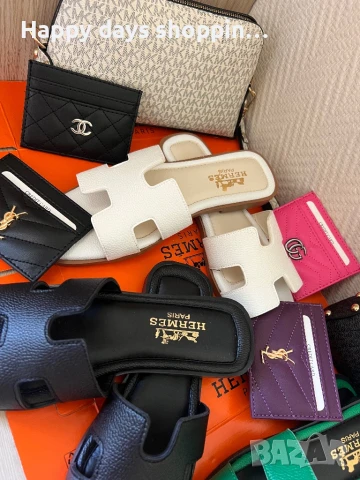 Hermes Дамски чехли , снимка 13 - Чехли - 50823521