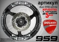 Ducati 959 кантове и надписи за джанти duc-959-white, снимка 6