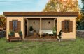 Сглобяеми дървени преместваеми къщи масив 33м2 - дървени бунгала масив, снимка 2