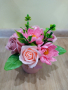 Пластични сапунени цветя , снимка 1 - Изкуствени цветя - 44647787