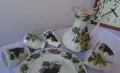 Немски порцеланов сервиз за вино Dr. Merkle Atelier, ръчна декорация , снимка 3