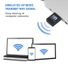 Мини WiFi адаптер 300Mbps 2.4 GHz 802.11 a/b/g/n, мини интернет адаптер за лаптоп, компютър, снимка 3