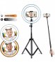 LED РИНГ ЛАМПА С ТРИПОД, ОСВЕТЛЕНИЕ ЗА TIKTOK, STREAMING, ВИДЕО ЧАТ, С ТРИ РЕЖИМА - код 2642, снимка 12