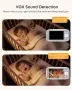 Бебешки монитор Boifun без WiFi, камера и аудио, 4" 720P IPS екран, 2 камери, приспивни песни, снимка 8