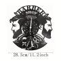 Дизайнерски стенен часовник от винил с неонова светлина – Барбър / Коледна декорация /Подарък за мъж, снимка 2