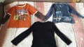 Памучни блузи за ръст 104-110 см, 3 броя, снимка 1 - Детски Блузи и туники - 30669241