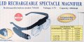 Лупа за глава с лед осветление очила за четене шиене бродиране плетене Led spectacle magnifier751635, снимка 4