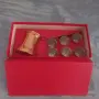 Меден сет за кафе с поднос, джезве и 6 чаши, снимка 7