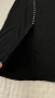 Black button-front midi skirt, снимка 2