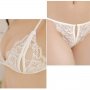 Бяло дамско еротично бельо - сет с отворено дъно, секси бельо - Код: B2071, снимка 4