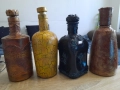 Единични бройки изцяло ръчно изработени бутилки за домашно произведени ракия и вино., снимка 11