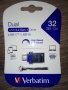 USB  Flash памет "Verbatim"  32 GB, снимка 1 - USB Flash памети - 37504411