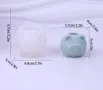 3D Прасе прасенце топчест силиконов молд форма смола гипс шоколад кашпа свещник, снимка 2