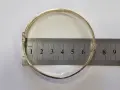 Твърда златна гривна модел Cartier – 14К (585) / 10.28 гр., снимка 8