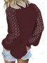 Дамски лек пуловер с дълги ръкави и дантелено деколте, 5цвята - 023, снимка 6