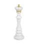 Декоративна пешка за шах, "Крал", бяло злато, 11.5x39.5cm, снимка 1 - Декорация за дома - 44162008