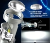 LED диодни крушки за фарове с Лупа - H11 CANBUS, 12V, 40W, 12 400LM, снимка 4
