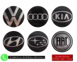 Стикери 65мм за тасове капачки джанти за Volkswagen Kia Audi Bmw Hyundai Renault Fiat Subaru Seat др, снимка 1
