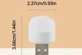 10бр. Мини USB нощна лампа Топла бяла защита на очите  нощна лампа, снимка 4