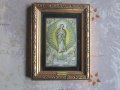 Стара картина икона Дева Мария Невигес 19 век, снимка 1