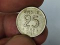 Сребърна монета 10/25 ore 1954/59, снимка 4