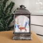 1187 Мини коледен фенер с Дядо Коледа и Снежко светеща коледна украса, снимка 12