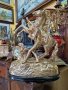 Прекрасна антикварна френска фигура статуетка пластика , снимка 1 - Антикварни и старинни предмети - 39975749