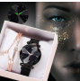 Луксозен дамски часовник „звездно небе“ тип гривна. , снимка 1