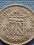 Сребърна монета 0.500 проба 6 пенса 1945г. Великобритания крал Джордж шести 40396, снимка 4