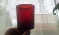 Червени, прозрачни чаши, прозрачно бяло столче за алкохол 6 бр, снимка 13