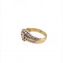 Златен дамски пръстен 2,99гр. размер:57 14кр. проба:585 модел:15364-5, снимка 3