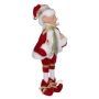 Коледна висяща фигура елф с червен кадифен костюм, 30см, снимка 3