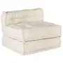 vidaXL Модулен диван Текстил Кремаво 210 x 140 x 56 см, снимка 4
