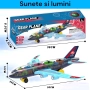 Играчка самолет, музикална, 3D светлини и звук, снимка 1