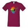 Мъжка тениска Pride Sunflower Peace multicolor Прайд,Празник.Повод,Изненада, снимка 3