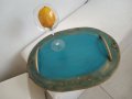 арт- плато  за сервиране в тюркоазеносиньо, снимка 5