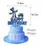 Хъги Лъги Huggy Wuggy Happy Birthday картонен топер украса табела за торта рожден ден