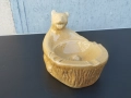 Винтидж порцеланова мечка пепелник, снимка 1
