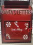 Метална коледна кутия "Santa's letters"  с отваряща се вратичка, снимка 8