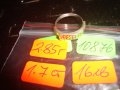 КРАСИВ ПОСРЕБРЕН НЕЖЕН АРТ ПРЪСТЕН 10876, снимка 2
