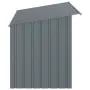 vidaXL Кучешка къща с покрив, антрацит, 196x91x110 см, стомана, снимка 5
