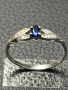 Сребърен пръстен естествен син САПФИР  камък 925 silver, снимка 2