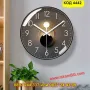 Красив стенен часовник - черен с черна рамка - КОД 4442, снимка 9