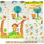 Сгъваемо детско килимче за игра, топлоизолиращо 180x150x1cm - Жираф и Цифри - КОД 4143