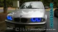 Ангелски очи многоцветни RGB LED Фарове Angel Eyes DRL за кола пръстени 4x131 mm за BMW, снимка 10