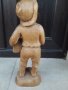 Дърворезба дървена фигура на музикавт , снимка 4