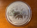 1 кг. Сребърна монета "Година на Koзата" 2015 г., Австралия - Сребро / Silver монета / кюлче лунар, снимка 1